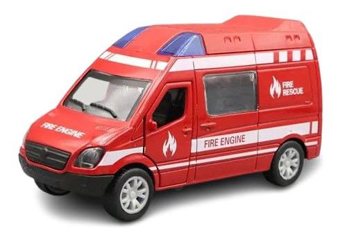 Fire Engine Metal Toy Car (Red)